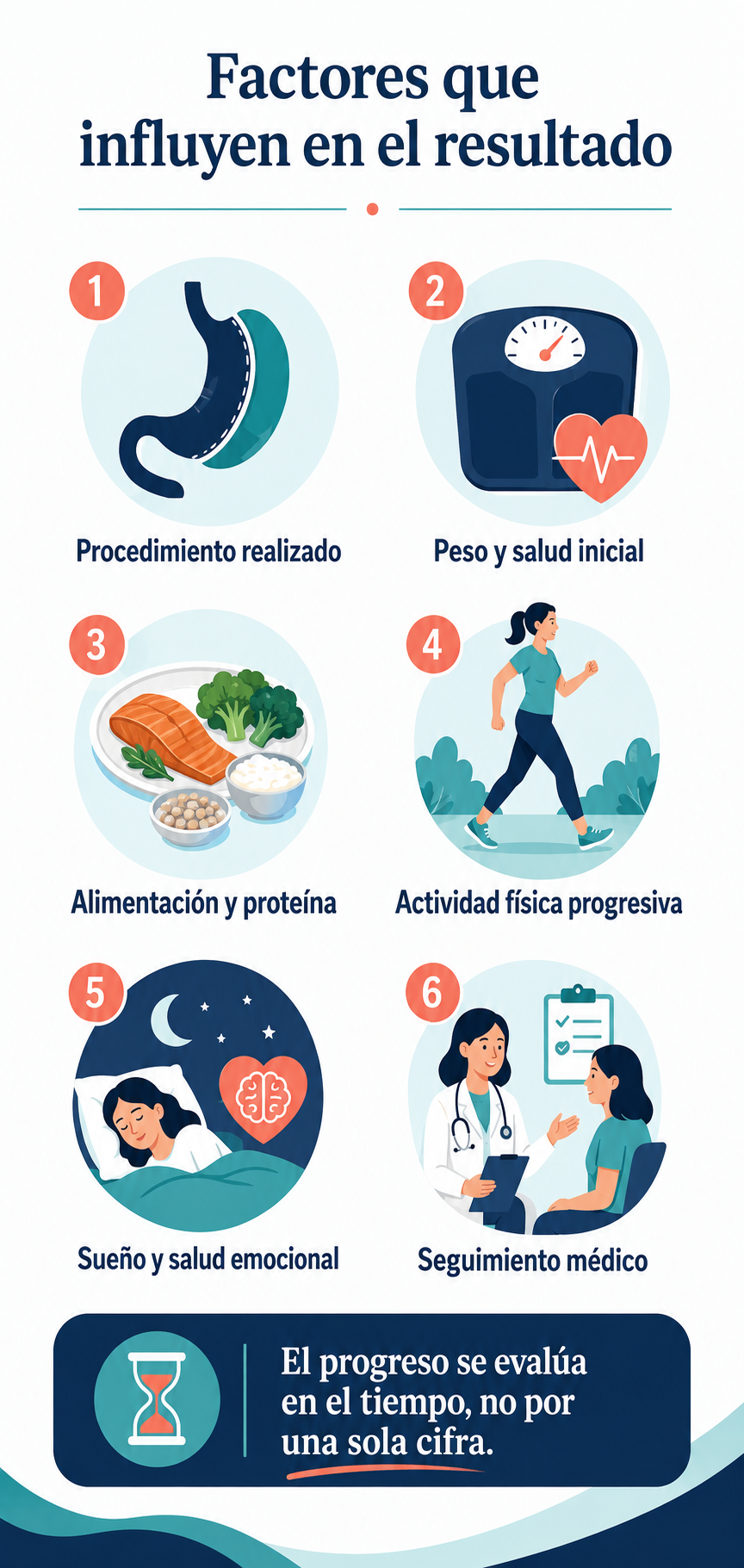 Factores que influyen en cuánto peso se pierde con una cirugía bariátrica
