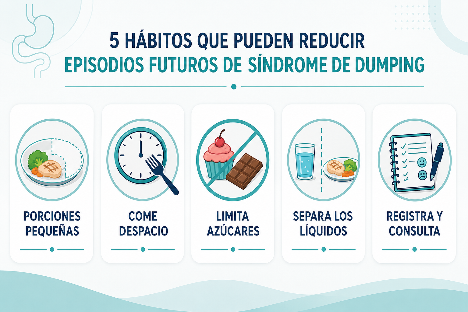 Cómo prevenir episodios de dumping bariátrico
