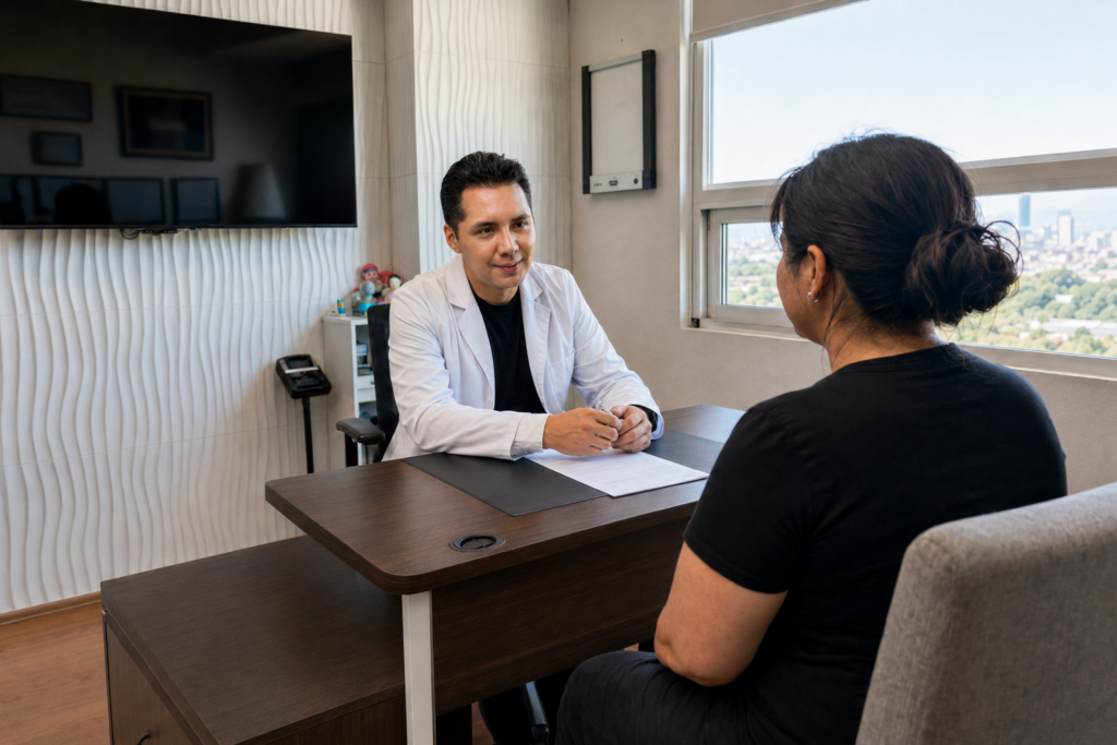 Nutrición bariátrica: consulta con médico bariatra antes y después de la cirugía
