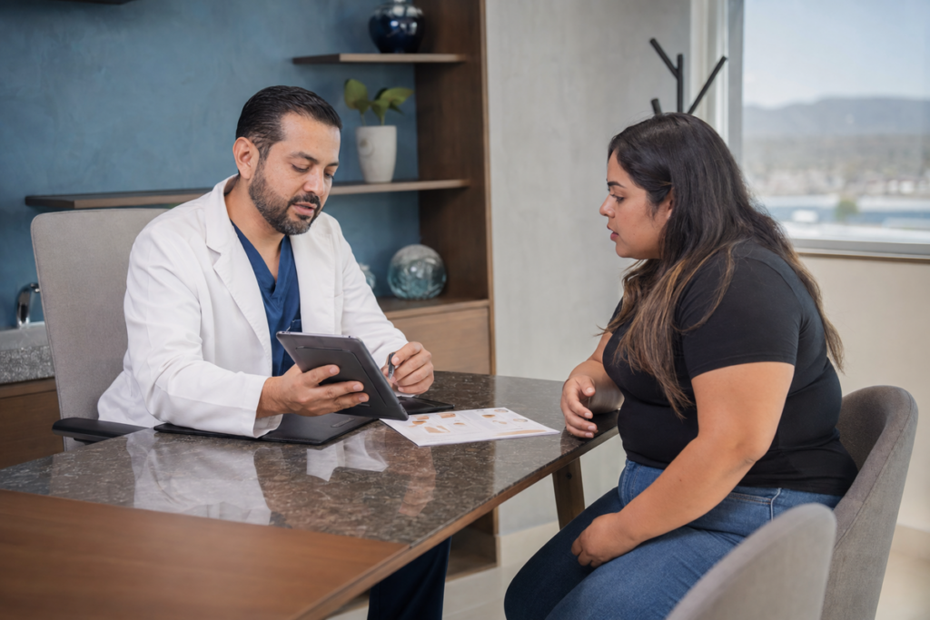 Presupuesto de cirugía bariátrica explicado en consulta médica