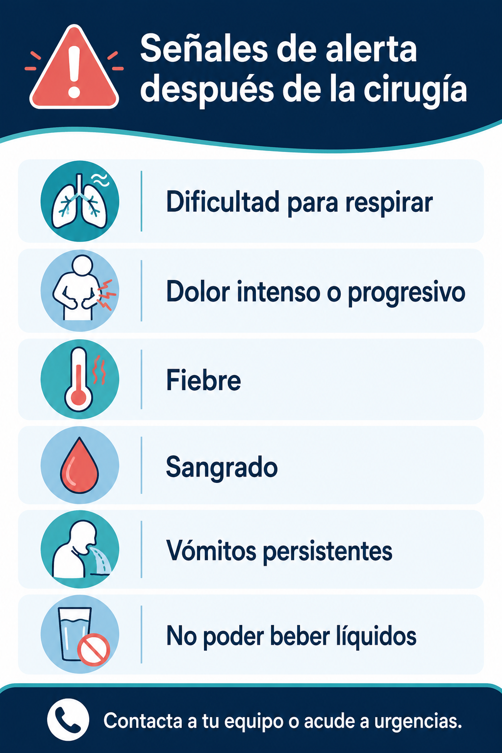 Señales de alerta relacionadas con los riesgos de la cirugía bariátrica